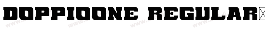 DoppioOne Regular字体转换